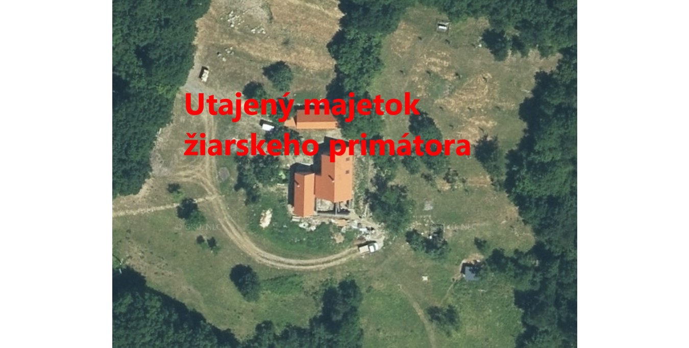 Hacienda a pozemky Petra Antala pri Krupine, zdroj: zbgis.skgeodesy.sk