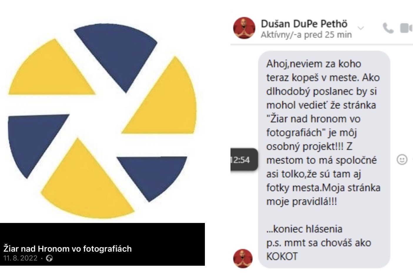 Profilová fotka FB Žiar nad Hronom vo fotografiách a správa mestského fotografa poslancovi mesta_zdroj_FB Žiar nad Hronom vo fotografiách a správa mestského fotografa poslancovi Jurajovi Krátkemu