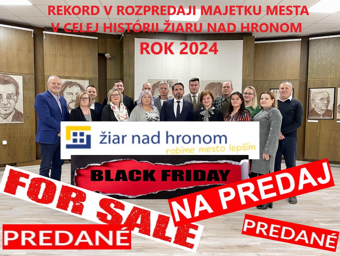 Spoločná fotka primátora Žiaru nad Hronom a jeho najvernejších poslancov na MsZ 12.12.2024 / zdroj: web mesta