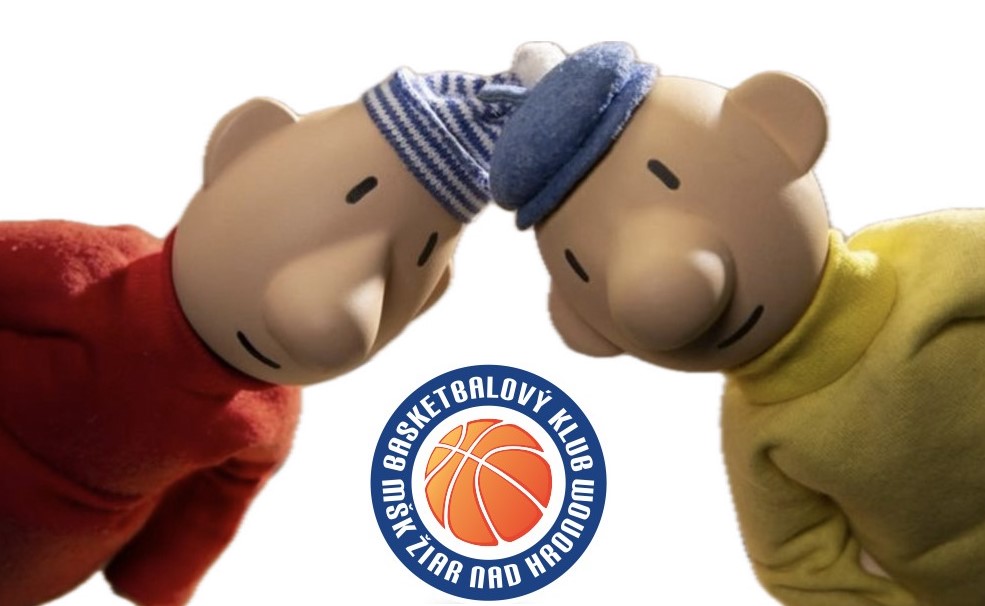 Pat a Mat a logo BK MŠK Žiar nad Hronom/ zdroj: internet a logo BK MŠK Žiar nad Hronom