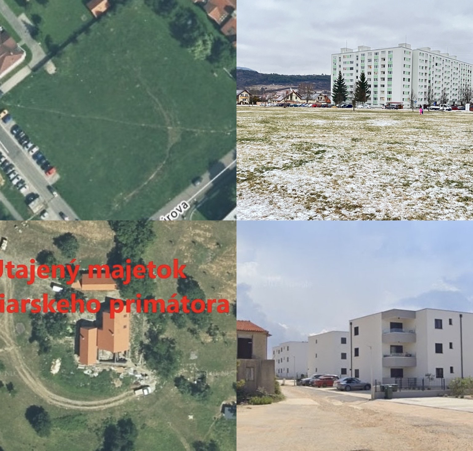 Pozemky kupované firmou REALINVEST SK a nehnuteľnosti Petra Antala / zdroj: autor