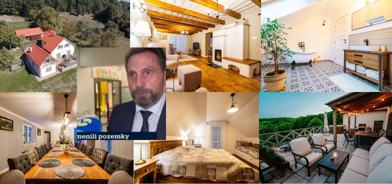 Luxusné zariadenie milionárskej haciendy Petra Antala v Krupine  a primátor Peter Antal / zdroj: Pravda o Žiari a reportáž TV Markíza december 2024