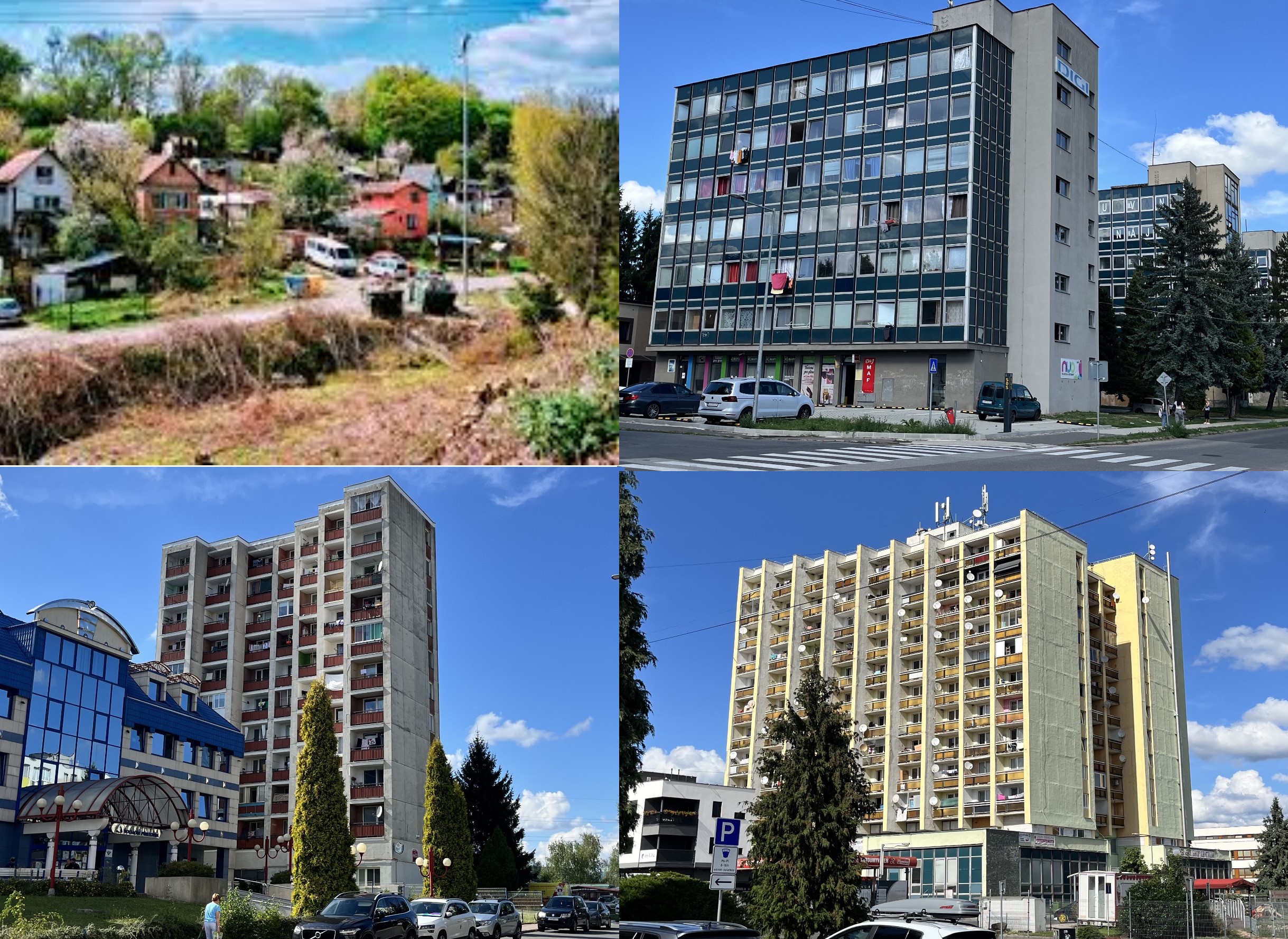 Osada Kortína, ubytovne Jadrany, bytovka pre sociálne slabších a neprispôsobivých  pri sociálnej poisťovni na Sládkovičovej ulici a ubytovňa na Ul.Dr.Jánskeho v Žiari nad Hronom / zdroj: Pravda o Žiari, FB Žiar nad Hronom